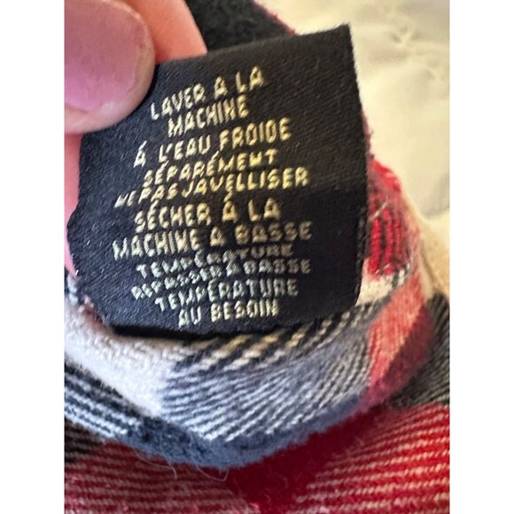 Redhead Mens Red & Black Buffalo Plaid Flannel Shirt L 100% Cotton Button-Up - Picture 7 of 16